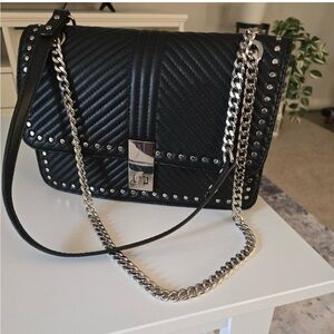 Zara stylish Black Quilted Shoulder Bag